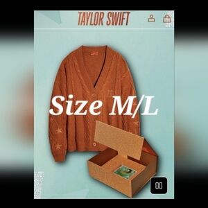 Taylor Swift Life of a Showgirl Box Set - Cardigan & CD - Size M/L - Unopened
